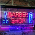 ADVPRO Barber Shop Hair Cut Scissor Pole Display Dual Color LED Neon Sign st6-i2044 - Blue & Red