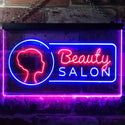 ADVPRO Beauty Salon Lady Wall Decor Dual Color LED Neon Sign st6-i2045 - Blue & Red