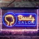 ADVPRO Beauty Salon Lady Wall Decor Dual Color LED Neon Sign st6-i2045 - Blue & Yellow