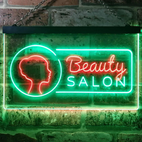 ADVPRO Beauty Salon Lady Wall Decor Dual Color LED Neon Sign st6-i2045 - Green & Red