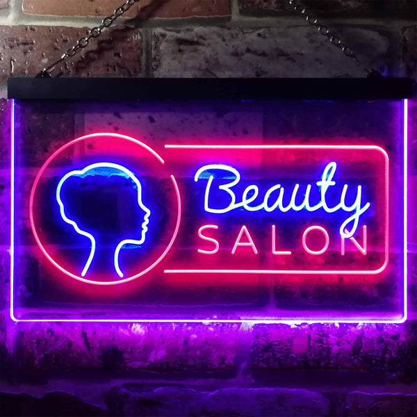 ADVPRO Beauty Salon Lady Wall Decor Dual Color LED Neon Sign st6-i2045 - Red & Blue