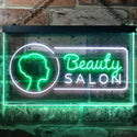ADVPRO Beauty Salon Lady Wall Decor Dual Color LED Neon Sign st6-i2045 - White & Green
