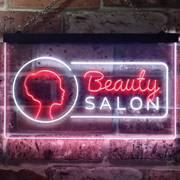 ADVPRO Beauty Salon Lady Wall Decor Dual Color LED Neon Sign st6-i2045 - White & Red