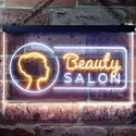 ADVPRO Beauty Salon Lady Wall Decor Dual Color LED Neon Sign st6-i2045 - White & Yellow