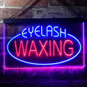 ADVPRO Eye Waxing Beauty Salon Dual Color LED Neon Sign st6-i2049 - Blue & Red