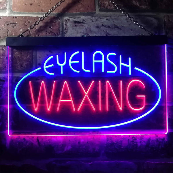 ADVPRO Eye Waxing Beauty Salon Dual Color LED Neon Sign st6-i2049 - Blue & Red