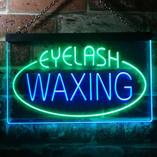 ADVPRO Eye Waxing Beauty Salon Dual Color LED Neon Sign st6-i2049 - Green & Blue