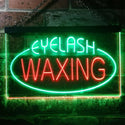 ADVPRO Eye Waxing Beauty Salon Dual Color LED Neon Sign st6-i2049 - Green & Red