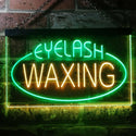 ADVPRO Eye Waxing Beauty Salon Dual Color LED Neon Sign st6-i2049 - Green & Yellow