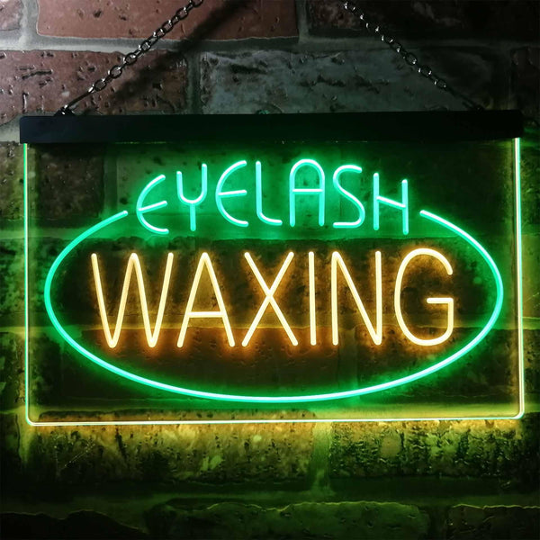 ADVPRO Eye Waxing Beauty Salon Dual Color LED Neon Sign st6-i2049 - Green & Yellow