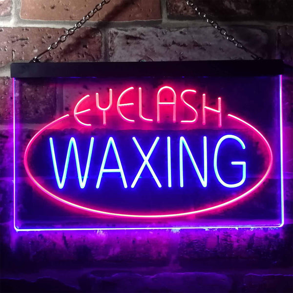 ADVPRO Eye Waxing Beauty Salon Dual Color LED Neon Sign st6-i2049 - Red & Blue