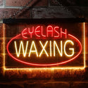 ADVPRO Eye Waxing Beauty Salon Dual Color LED Neon Sign st6-i2049 - Red & Yellow