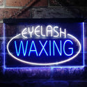 ADVPRO Eye Waxing Beauty Salon Dual Color LED Neon Sign st6-i2049 - White & Blue