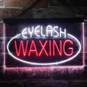 ADVPRO Eye Waxing Beauty Salon Dual Color LED Neon Sign st6-i2049 - White & Red