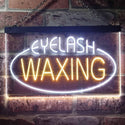 ADVPRO Eye Waxing Beauty Salon Dual Color LED Neon Sign st6-i2049 - White & Yellow