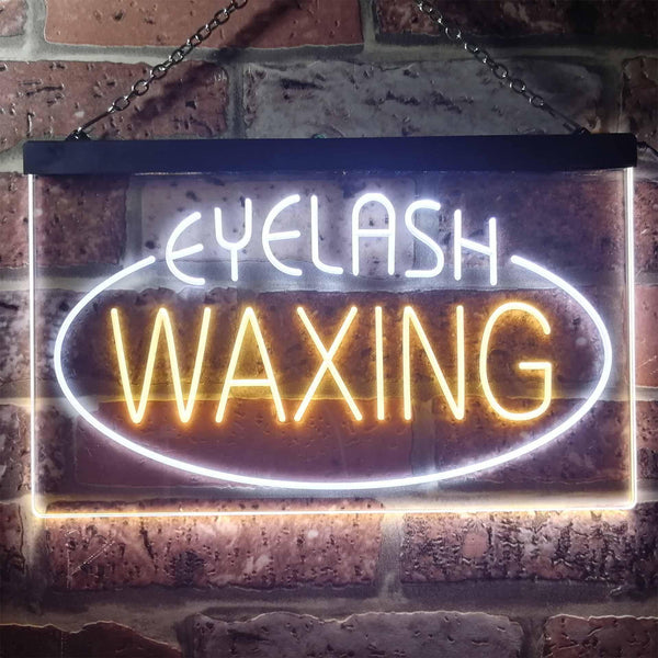 ADVPRO Eye Waxing Beauty Salon Dual Color LED Neon Sign st6-i2049 - White & Yellow