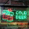 ADVPRO Cold Beer Bar Pub Club Decor Dual Color LED Neon Sign st6-i2069 - Green & Red