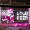 ADVPRO Cold Beer Bar Pub Club Decor Dual Color LED Neon Sign st6-i2069 - White & Purple