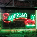 ADVPRO Espresso Coffee Shop Dual Color LED Neon Sign st6-i2075 - Green & Red