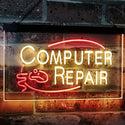 ADVPRO Computer Repair Dual Color LED Neon Sign st6-i2081 - Red & Yellow