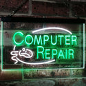 ADVPRO Computer Repair Dual Color LED Neon Sign st6-i2081 - White & Green