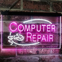 ADVPRO Computer Repair Dual Color LED Neon Sign st6-i2081 - White & Purple