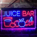 ADVPRO Juice Bar Fruit Shop Dual Color LED Neon Sign st6-i2084 - Blue & Red