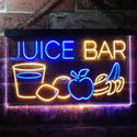 ADVPRO Juice Bar Fruit Shop Dual Color LED Neon Sign st6-i2084 - Blue & Yellow