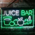 ADVPRO Juice Bar Fruit Shop Dual Color LED Neon Sign st6-i2084 - White & Green
