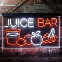 ADVPRO Juice Bar Fruit Shop Dual Color LED Neon Sign st6-i2084 - White & Orange