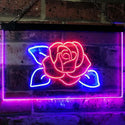 ADVPRO Rose Flower Home Decor Dual Color LED Neon Sign st6-i2095 - Blue & Red