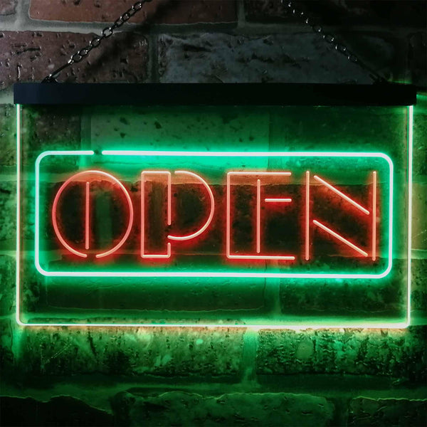 ADVPRO Open Restaurant Display Store Lure Dual Color LED Neon Sign st6-i2098 - Green & Red