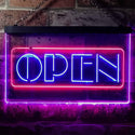 ADVPRO Open Restaurant Display Store Lure Dual Color LED Neon Sign st6-i2098 - Red & Blue