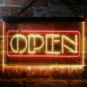 ADVPRO Open Restaurant Display Store Lure Dual Color LED Neon Sign st6-i2098 - Red & Yellow