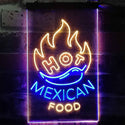 ADVPRO Hot Mexican Food Bar  Dual Color LED Neon Sign st6-i2101 - Blue & Yellow