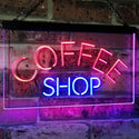 ADVPRO Coffee Shop Kitchen Bistro Decoration Dual Color LED Neon Sign st6-i2111 - Blue & Red
