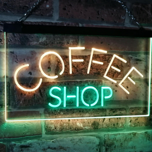 ADVPRO Coffee Shop Kitchen Bistro Decoration Dual Color LED Neon Sign st6-i2111 - Green & Yellow