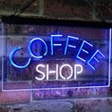 ADVPRO Coffee Shop Kitchen Bistro Decoration Dual Color LED Neon Sign st6-i2111 - White & Blue
