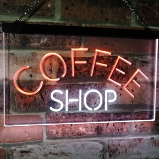 ADVPRO Coffee Shop Kitchen Bistro Decoration Dual Color LED Neon Sign st6-i2111 - White & Orange