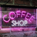 ADVPRO Coffee Shop Kitchen Bistro Decoration Dual Color LED Neon Sign st6-i2111 - White & Purple