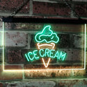 ADVPRO Ice Cream Shop Kid Room Display Dual Color LED Neon Sign st6-i2113 - Green & Yellow