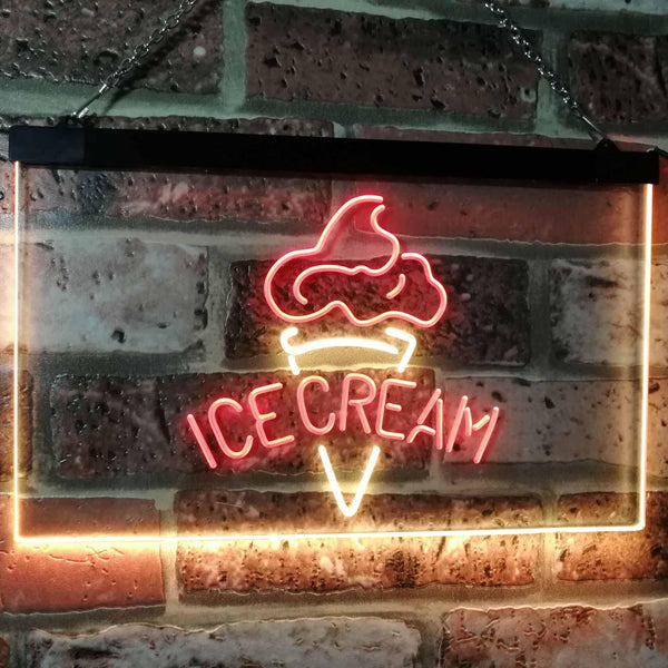 ADVPRO Ice Cream Shop Kid Room Display Dual Color LED Neon Sign st6-i2113 - Red & Yellow