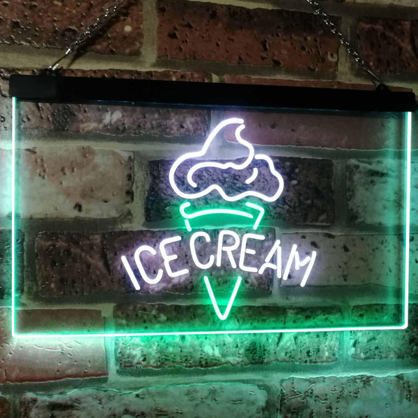 ADVPRO Ice Cream Shop Kid Room Display Dual Color LED Neon Sign st6-i2113 - White & Green