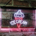 ADVPRO Ice Cream Shop Kid Room Display Dual Color LED Neon Sign st6-i2113 - White & Red