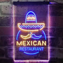 ADVPRO Mexican Restaurant Food Bar  Dual Color LED Neon Sign st6-i2116 - Blue & Yellow