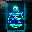 ADVPRO Mexican Restaurant Food Bar  Dual Color LED Neon Sign st6-i2116 - Green & Blue