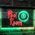 ADVPRO Pool Room 8 Ball Man Cave Dual Color LED Neon Sign st6-i2123 - Green & Red