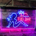 ADVPRO Tiki Bar Sexy Girl Beer Club Dual Color LED Neon Sign st6-i2126 - Blue & Red