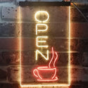 ADVPRO Open Coffee Tea Time Cafe Kitchen Display  Dual Color LED Neon Sign st6-i2129 - Red & Yellow