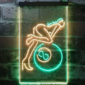 ADVPRO Lady Billiards Snooker 8 Ball Pool Room  Dual Color LED Neon Sign st6-i2168 - Green & Yellow